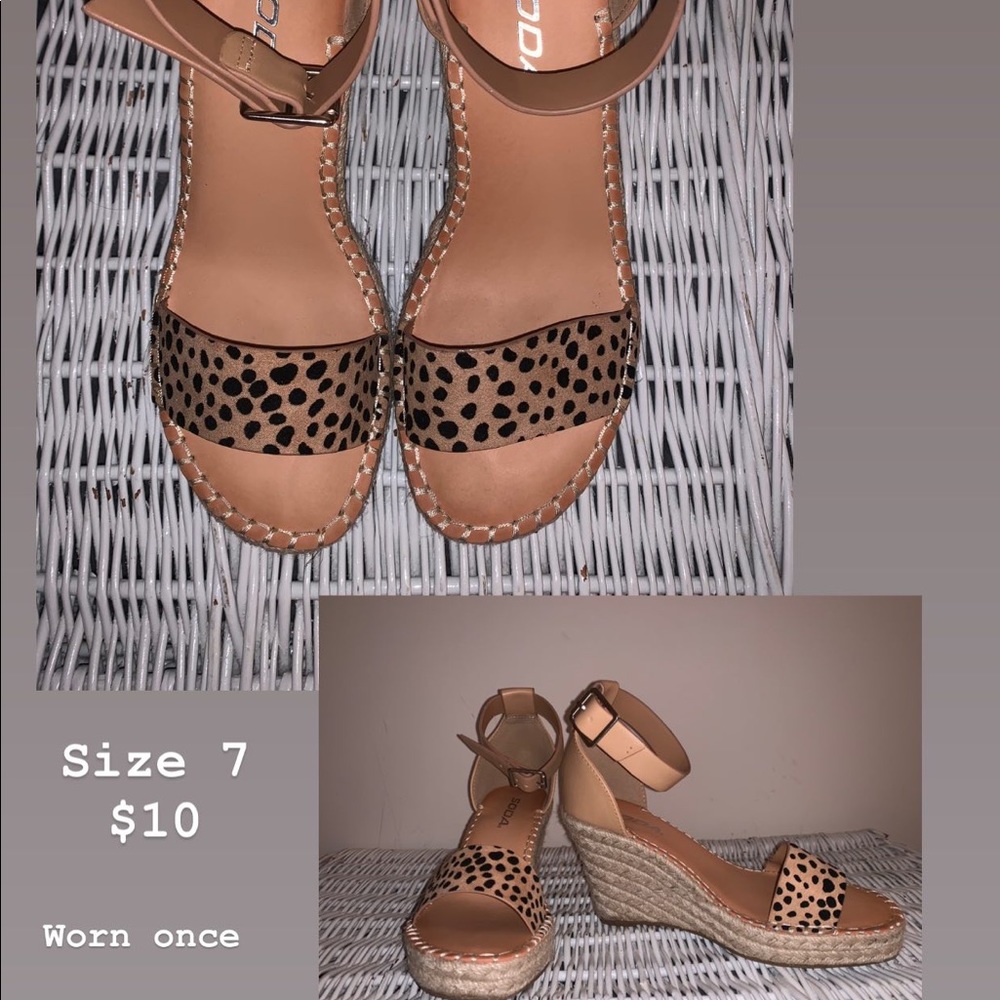 Dalmation print heels